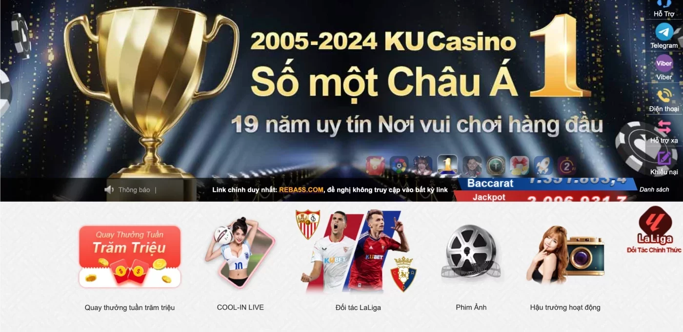 Biểu ngữ Casino THABET trên máy tính để bàn